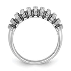 Sterling Silver w/ Black Rhodium & CZ Brilliant Embers Ring