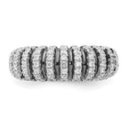 Sterling Silver w/ Black Rhodium & CZ Brilliant Embers Ring