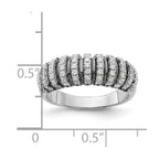 Sterling Silver w/ Black Rhodium & CZ Brilliant Embers Ring