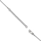 SS Rhodium-Plated CZ Brilliant Embers Fancy Necklace