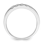 Brilliant Embers Sterling Silver Rhodium-plated 20 Stone Micro Pav‚ CZ Men's Ring