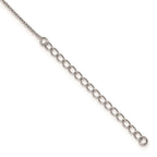 Brilliant Embers Sterling Silver Rhodium-plated 85 Stone 18 inch Micro Pav‚ White and Green CZ Snake Necklace with 2 Inch Extender