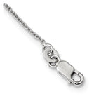 Brilliant Embers Sterling Silver Rhodium-plated Fancy CZ w/ 2in ext Necklace