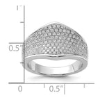 Sterling Silver & CZ Brilliant Embers Ring