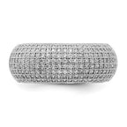 Sterling Silver & CZ Brilliant Embers Polished Ring