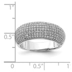 Sterling Silver & CZ Brilliant Embers Polished Ring