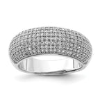 Sterling Silver & CZ Brilliant Embers Polished Ring
