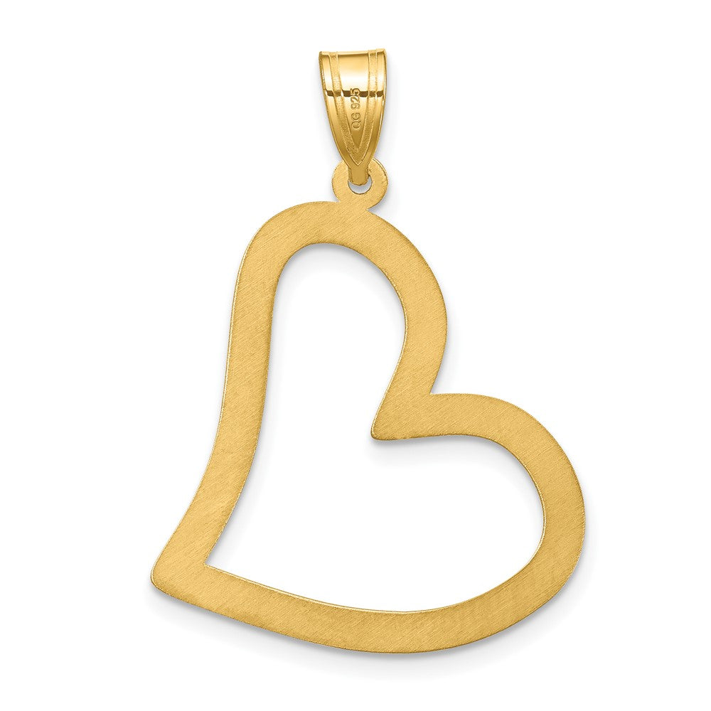 SSilver/Gold-plated 1 Birthstone Heart w/SSilver Bezel Family Pendant