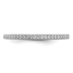 Brilliant Embers Sterling Silver Rhodium-plated 60 Stone Micro Pav‚ CZ Ring