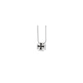 Sterling Silver & CZ Crosses Necklace
