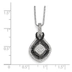 SS Rhodium-Plated CZ True Fire Necklace