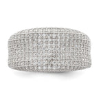 Sterling Silver Rhodium-Plated CZ Brilliant Embers Ring