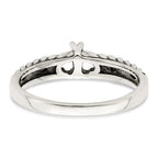 Sterling Silver Antiqued w/14k 2-stone Mother's Ring