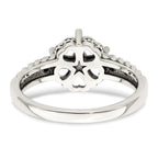 Sterling Silver Antiqued w/14k 5-stone Mother's Ring