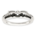 Sterling Silver Antiqued w/14k 3-stone Mother's Ring