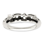 Sterling Silver Antiqued w/14k 4-stone Mother's Ring