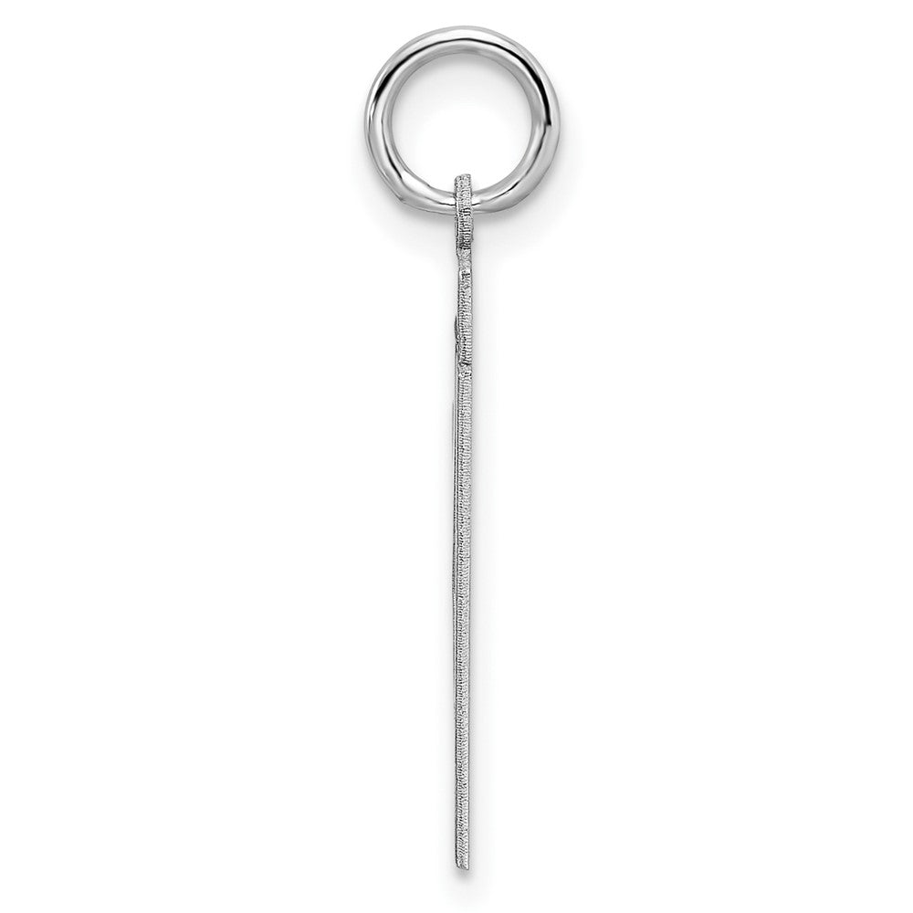 Sterling/Silver Rhodium-plated Polished Number 31 Charm