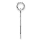 Sterling/Silver Rhodium-plated Polished Number 32 Charm