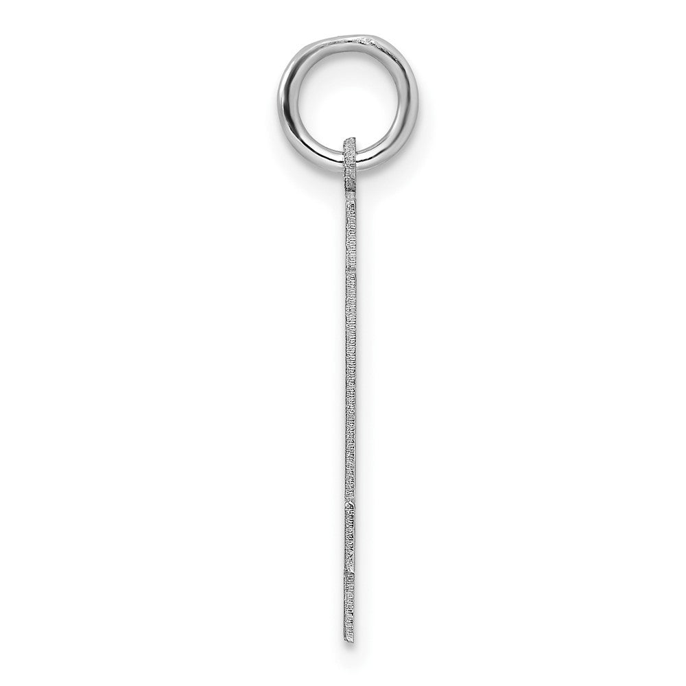 Sterling/Silver Rhodium-plated Polished Number 44 Charm