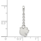 Sterling Silver Polished Bird 1/2in Dangle Enhancer