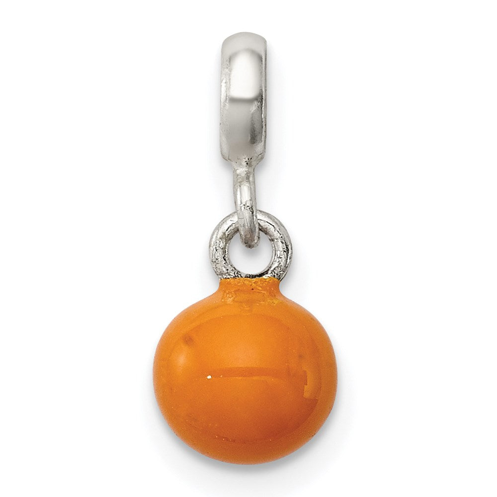 Sterling Silver Yellow Enameled Bead Enhancer
