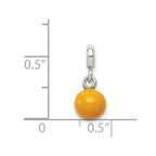Sterling Silver Yellow Enameled Bead Enhancer