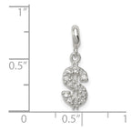 Sterling Silver CZ Dollar Sign Enhancer