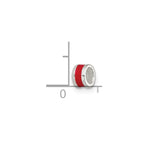 Sterling Silver Red Enameled Spacer Enhancer