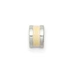 Sterling Silver Cream Enameled Spacer Enhancer