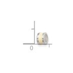 Sterling Silver Cream Enameled Spacer Enhancer