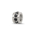 Sterling Silver Black CZ Spacer Enhancer