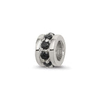 Sterling Silver Black CZ Spacer Enhancer