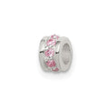 Sterling Silver Pink CZ Spacer Enhancer