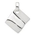 Sterling Silver Polished Fancy Wavy Pendant