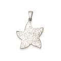 Sterling Silver Stellux Crystals Starfish Pendant