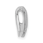 Sterling Silver Rhodium-plated CZ Pendant Slide