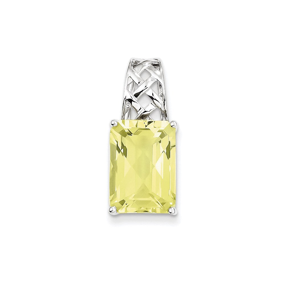 Sterling Silver Lemon Quartz Pendant
