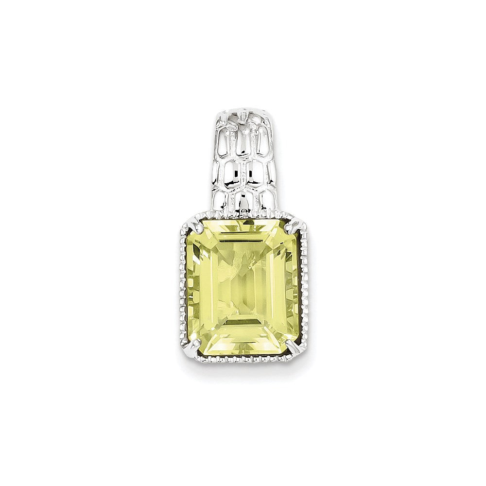 Sterling Silver Lemon Quartz Pendant