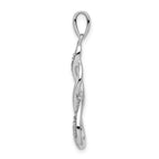 Sterling Silver Rhodium Diam. Figure 8 Pendant