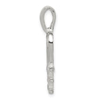 Sterling Silver Polished L HEART V E Chain Slide Pendant