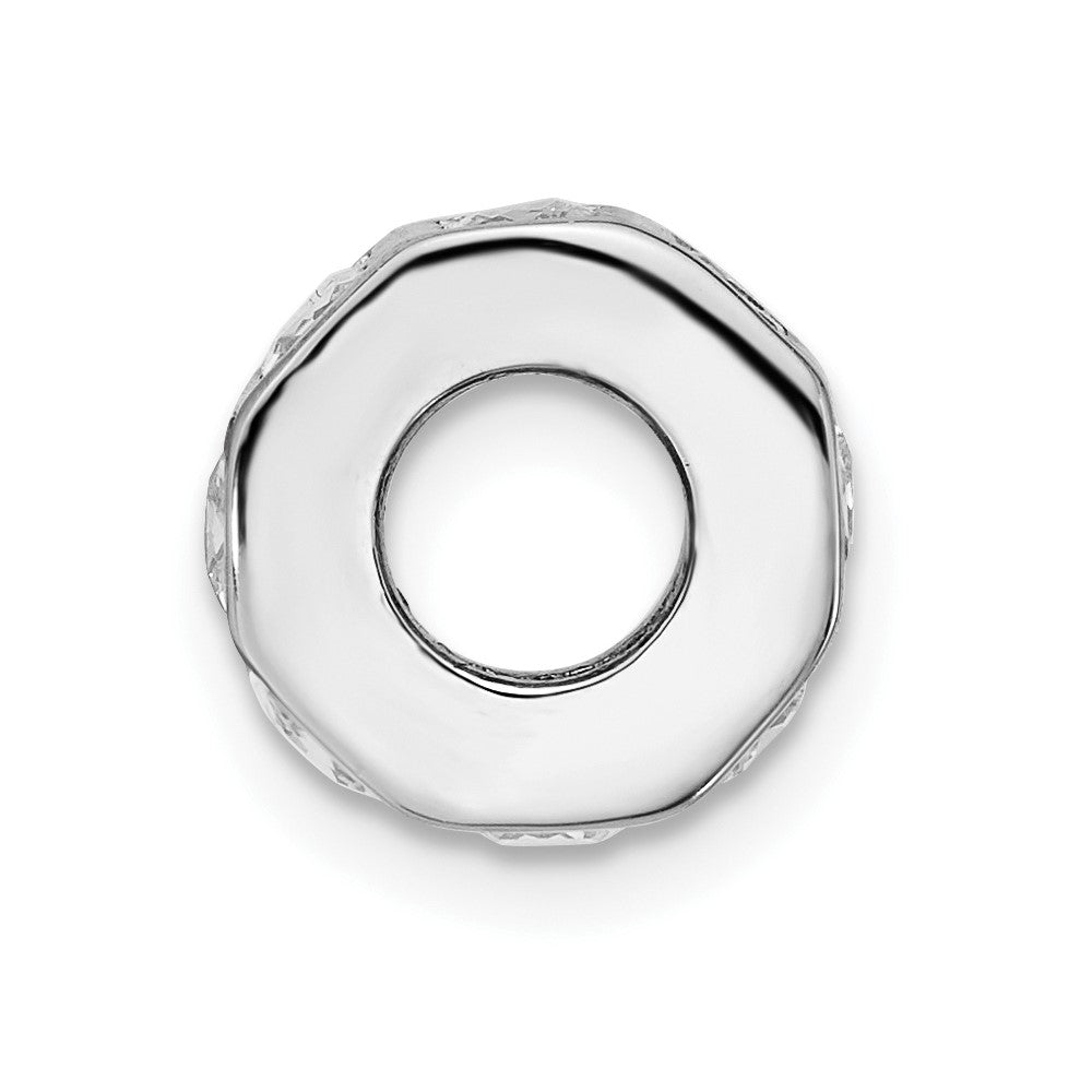Sterling Silver Polished CZ Bead