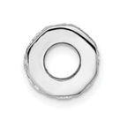 Sterling Silver Polished CZ Bead