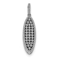 Pure Fire Sterling Silver Rhodium-plated CZ Pendant