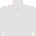 Sterling Silver Flash Gold-plated Curb Chain