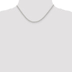 Sterling Silver 3mm Half Round Wire Open Curb Chain