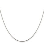 Sterling Silver .9mm 8 Sided Mirror Box Chain
