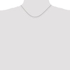 Sterling Silver 1mm Open Elongated Link Curb Chain