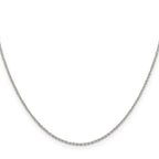 Sterling Silver 1.25mm Diamond-cut Forzantine Cable Chain