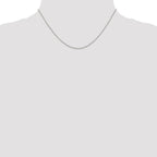 Sterling Silver 1.25mm Diamond-cut Forzantine Cable Chain