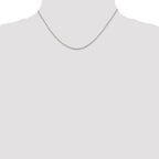 Sterling Silver 1.3mm Elongated Box Chain